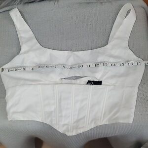 Windsor white corset top